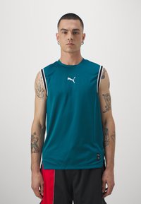 Puma WINNING SHOT TANK - Topper - cold green