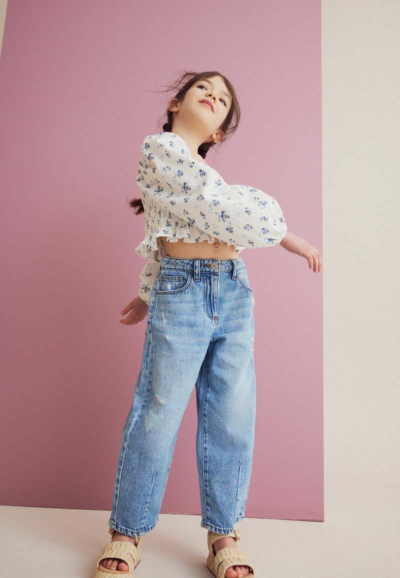 Next SHIRRED  REGULAR FIT - Bluse - blue ditsy