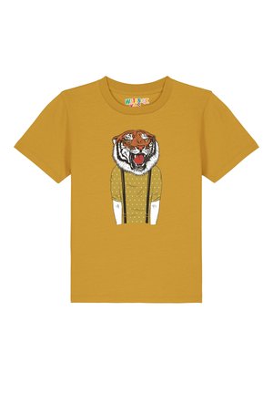 TIGER HEAD - T-shirt print - ochre