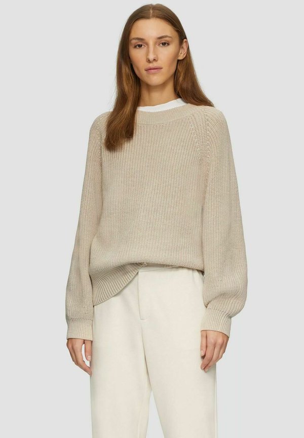 LANGARM - Strickpullover - beige