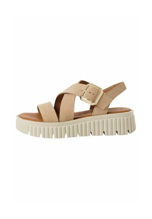 Platform sandals - beige