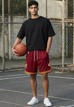 Mitchell & Ness, NBA SWINGMAN  2015 CLEVELAND CAVALIERS - Kurze Sporthose - rubin