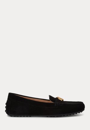 Lauren Ralph Lauren, BARNSBURY SUEDE LOAFER - Mokasíny - black
