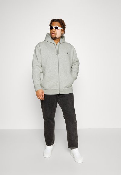 Polo Ralph Lauren Big & Tall DOUBLE KNIT FULL ZIP HOODIE - Camisola com fecho - grey