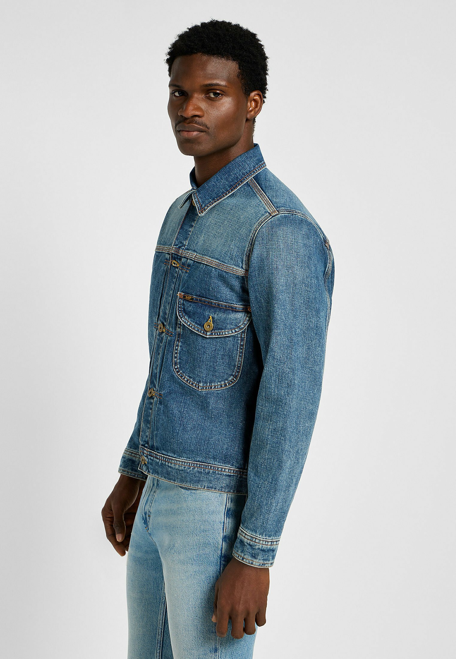 Lee COWBOY JACKET - Denim jacket - bronco blue/blue denim - Zalando
