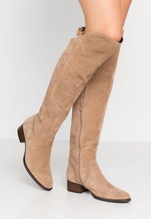 Overknee laarzen - taupe