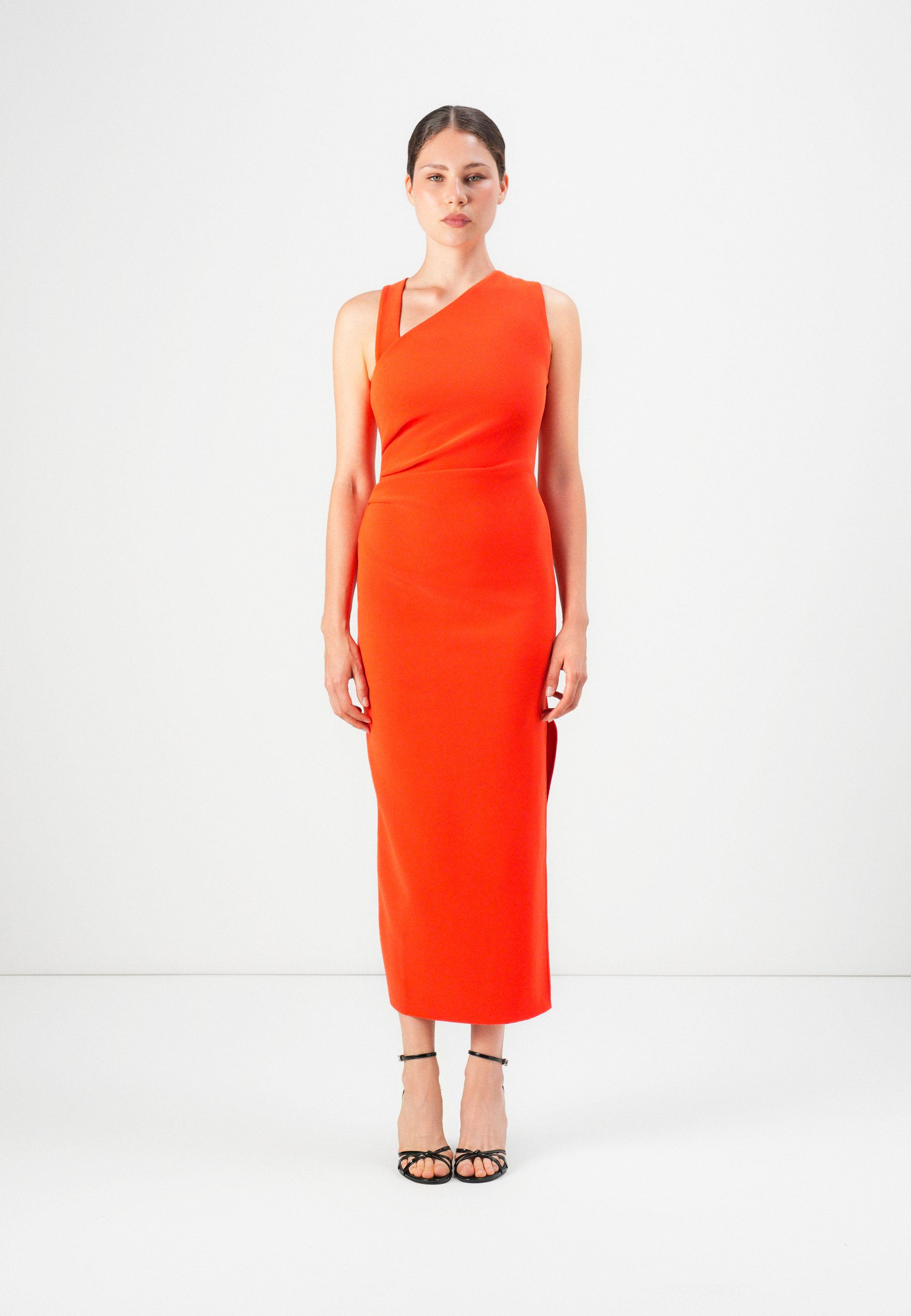 strapless open back dress Letty Red Leather | Womens Loafers