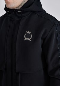 SIKSILK UTILITY HOODIE - Majica s kapuljačom i patentnim zatvaračem - black