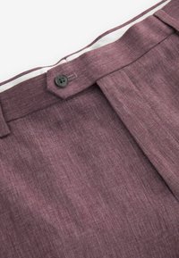 Next SLIM FIT LINEN BLEND - Housut - pink