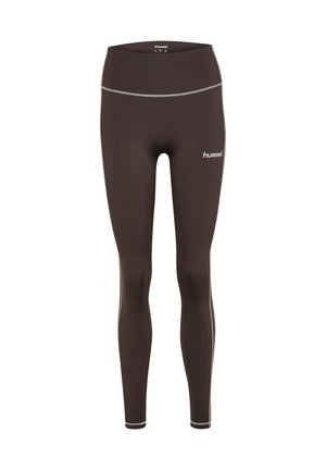 Hummel, HUMMEL HMLPULSE RETRO HIGH WAIST TIGHTS - Leggings - shale