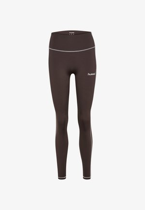 Hummel, HUMMEL HMLPULSE RETRO HIGH WAIST TIGHTS - Tights - shale