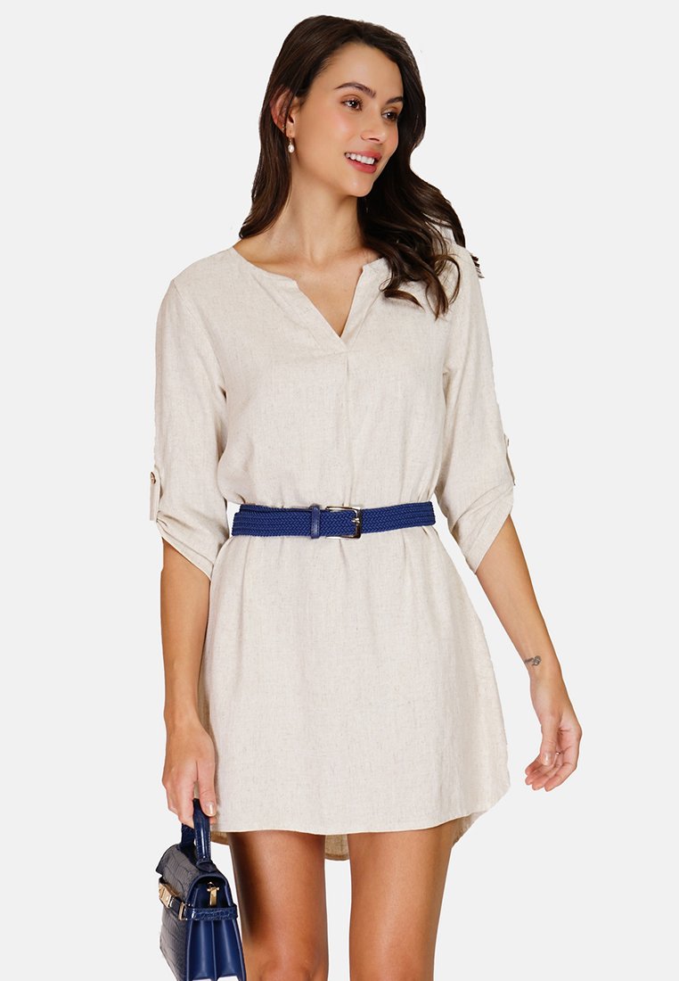 Le Jardin Du Lin Jurk beige