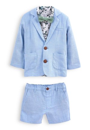 BLAZER SET WITH CHECK SHIRT - Sacou - blue