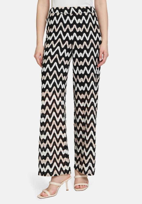 Stoffhose - schwarz braun