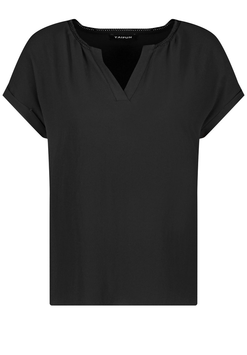 Taifun T-shirt basic zwart