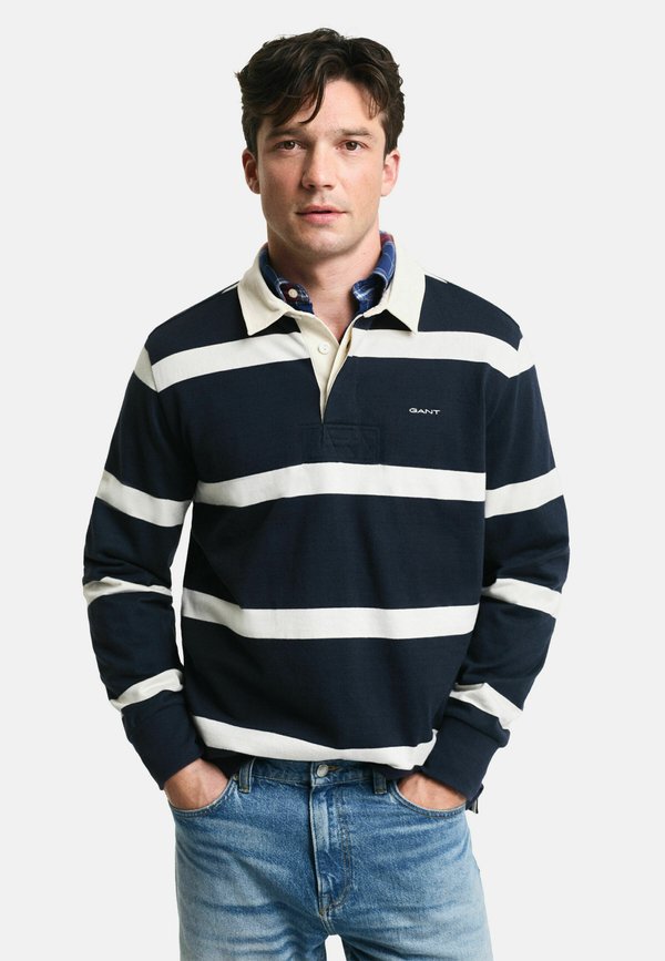 STRIPED HEAVY RUGGER - Long sleeved top