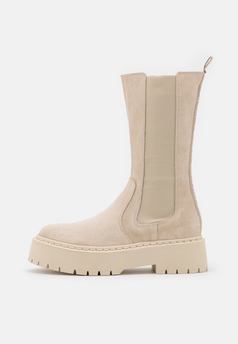 Steve Madden Stivali con plateau beige