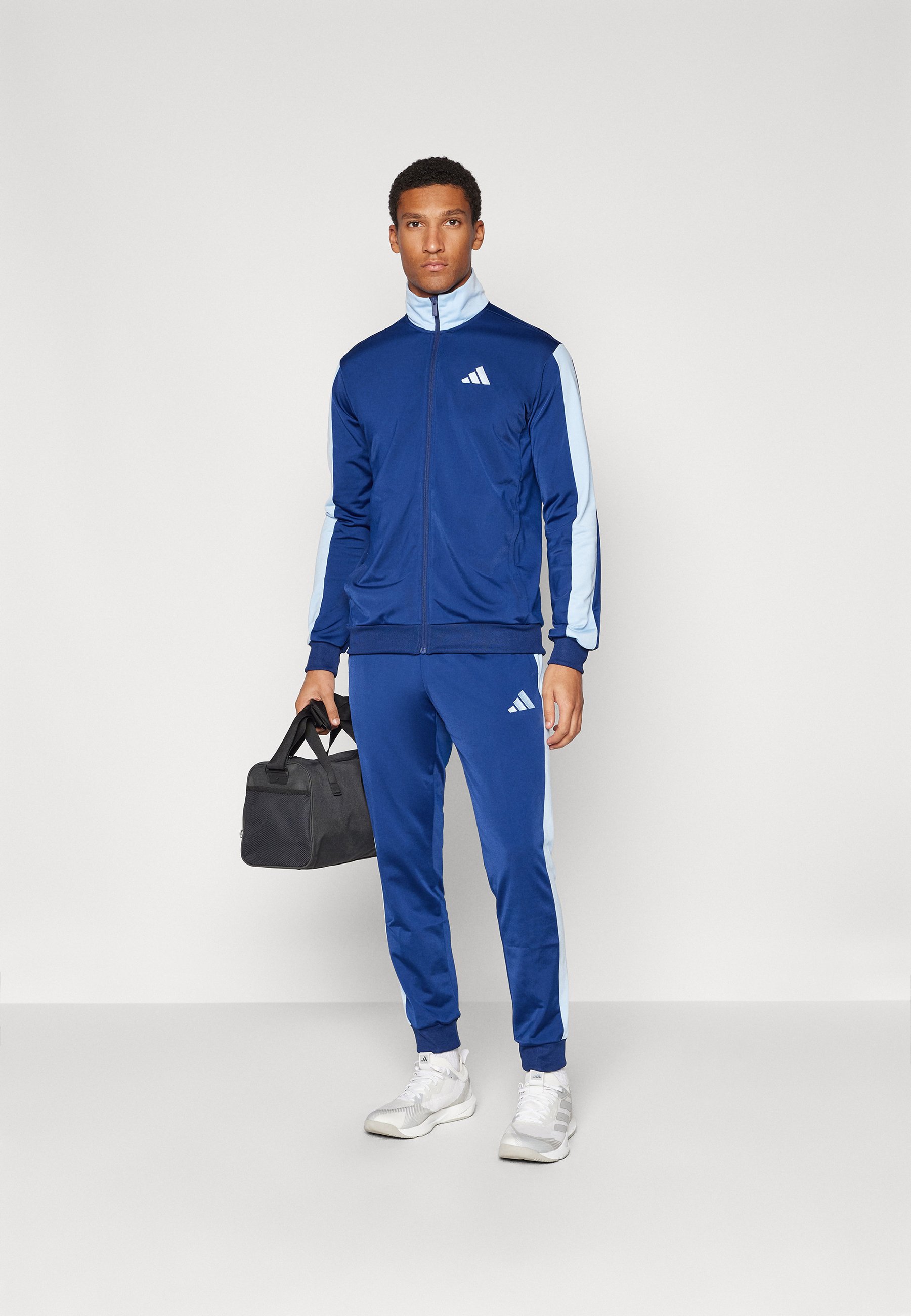 adidas Sportswear BASIC TRICOT COLORBLOCK SET - Tracksuit - dark