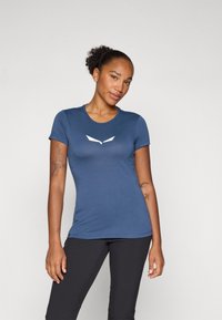 Salewa SOLID TEE - T-skjorte til trening - dark denim