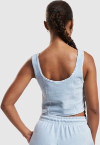 Karl Kani SIGNATURE CORDUROY CORSET - Topper - light blue