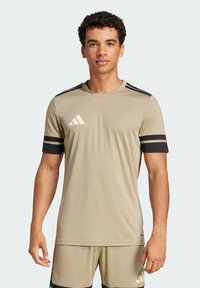 adidas Performance SQUADRA25 SHORT SLEEVE - T-shirt de sport - blanch cargo black warm vanilla
