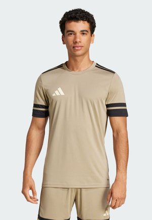 adidas Performance SQUADRA25 SHORT SLEEVE - Sports T-shirts - blanch cargo black warm vanilla
