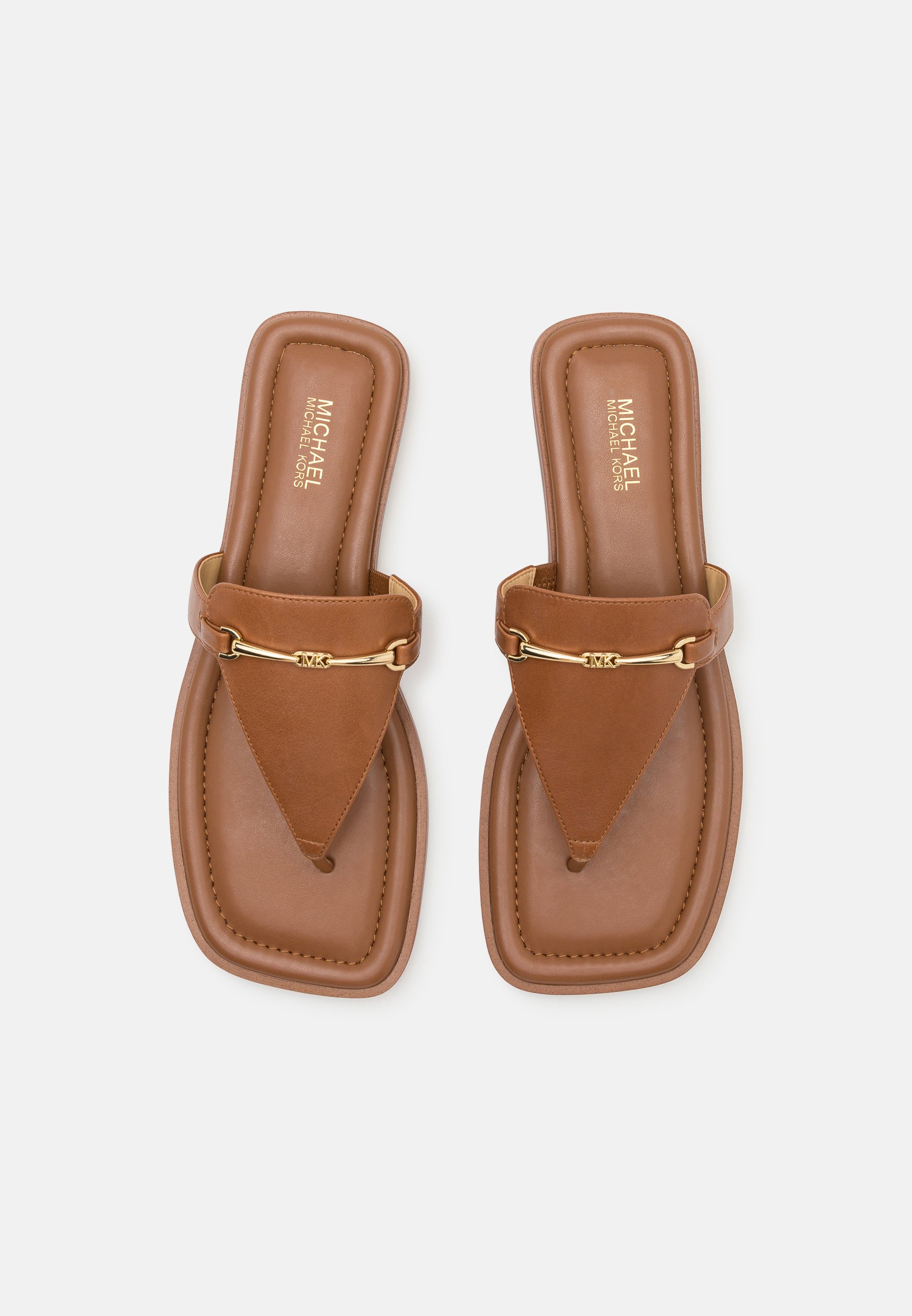 MICHAEL Michael Kors LENA THONG - T-bar sandals - luggage/brown -  Zalando.co.uk