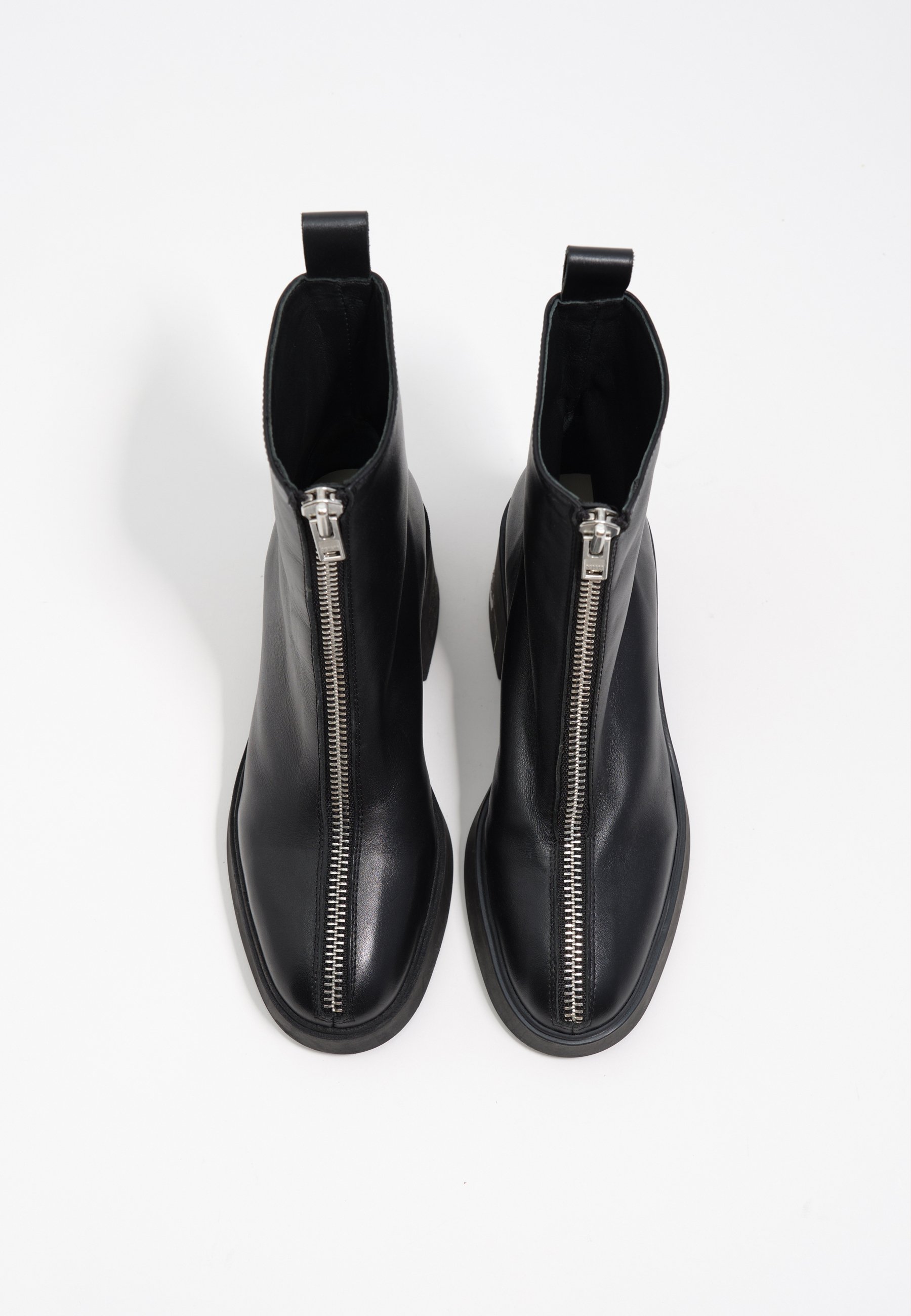 靴 Y's SMOOTH LEATHER PLATFORM ZIP UP BOOTS Combs Jungle Zip Casual Boots in Black | Dr. Martens