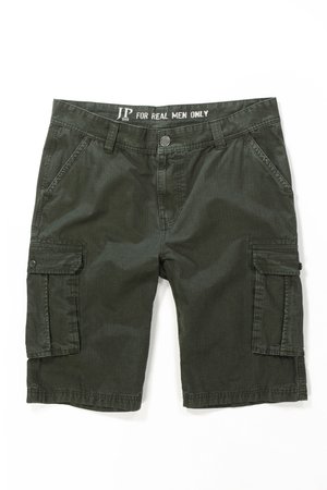 JP1880, JP 1880 HERREN GROSSE GRÖSSEN BIS 70, CARGO-BERMUDA, SHORTS, KURZE HOSE, 6 TASCHEN,  717028 - Šortky - dunkel oliv