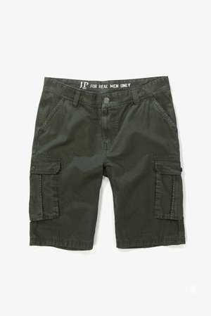 JP1880, JP 1880 HERREN GROSSE GRÖSSEN BIS 70, CARGO-BERMUDA, SHORTS, KURZE HOSE, 6 TASCHEN, 717028 - Short - dunkel oliv