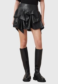 AllSaints - HITCH LEA  - Leather skirt - black Thumbnail Image 1