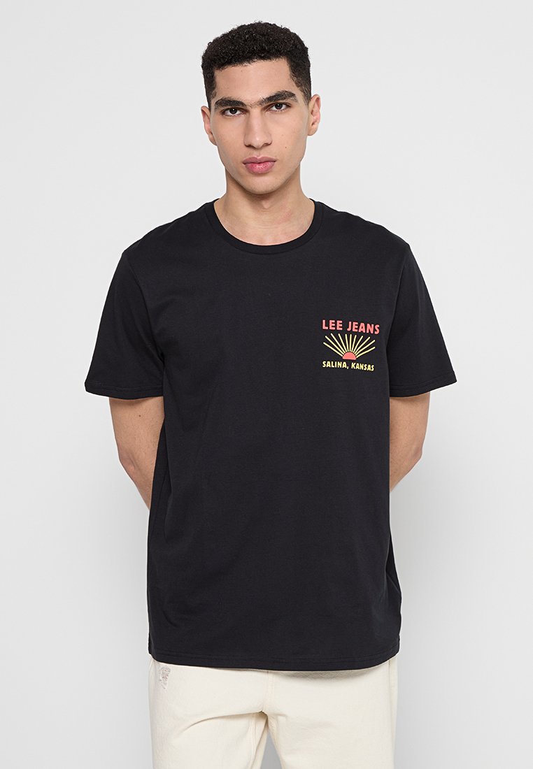 Lee T-shirt print zwart