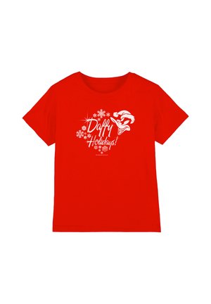 Cotton Soul, LOONEY TUNES DAFFY HOLIDAYS UNISEX - Print T-shirt - red