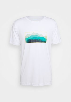TECH TRAIL GRAPHIC TEE - T-shirt print - white