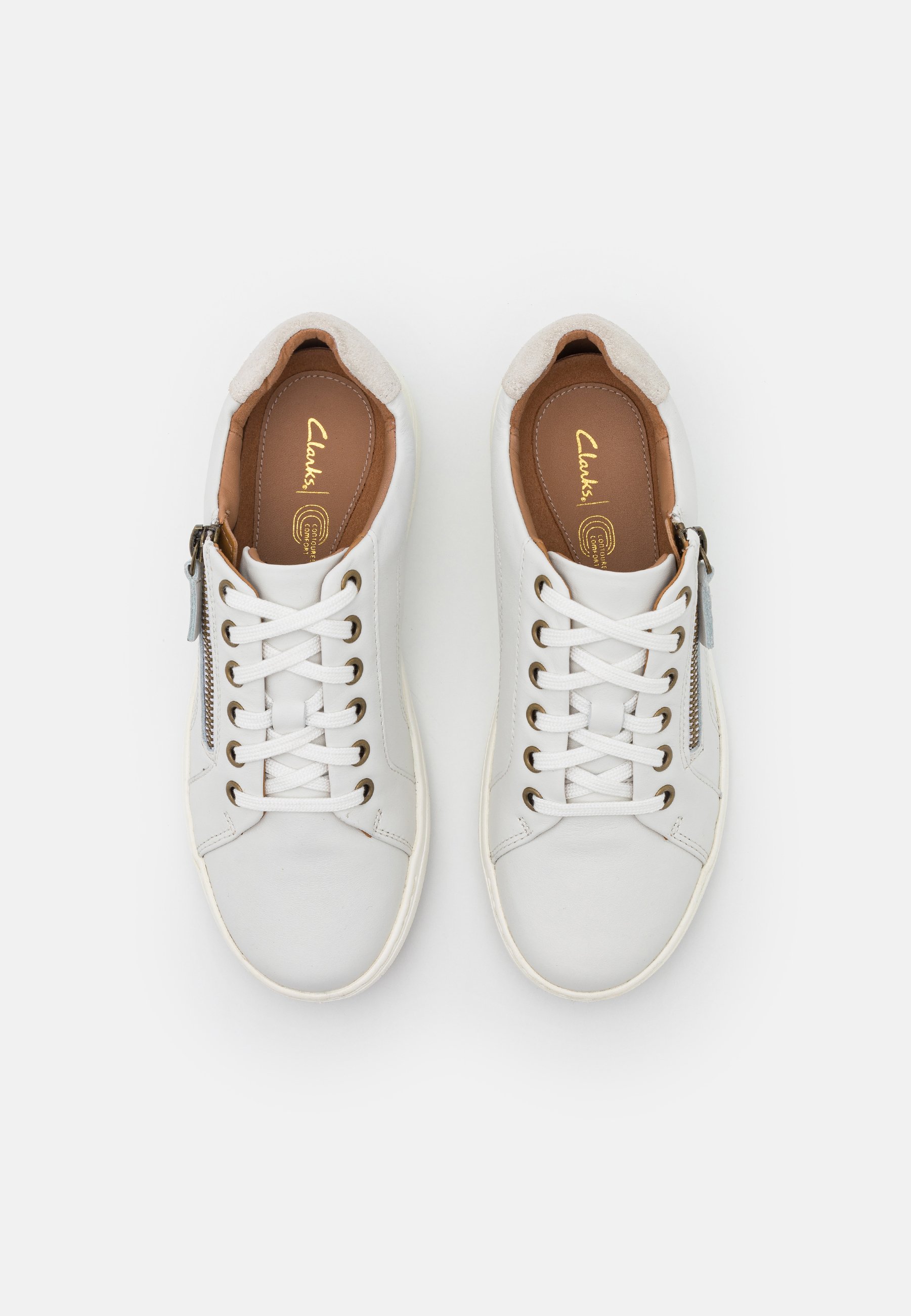 clarks platform trainers