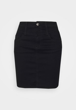 ONLY ONLROYAL FYOKE MIDI SKIRT - Denimová sukně - black