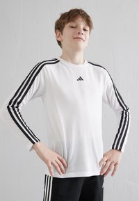 adidas Performance JUNIOR UNISEX - Top s dlouhým rukávem - white/black