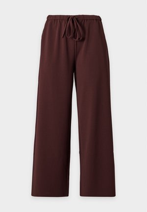 ONLY Petite, ONLEVI PULL UP WIDE PANT - Панталони - decadent chocolate