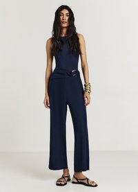 Calliope CULOTTE CON FIBBIA - Stoffhose - blu