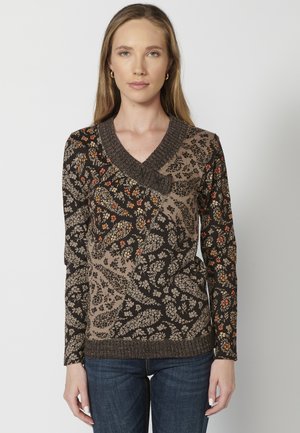 Pikkade varrukatega topp - marron brown