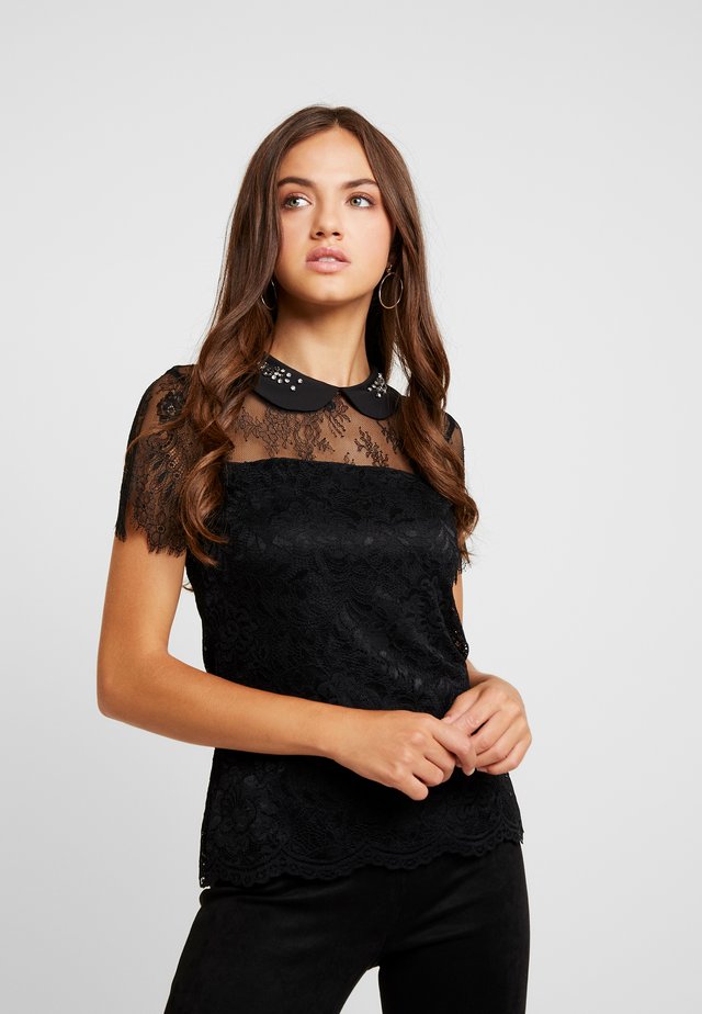 DAMIEN - Bluse - noir/off white