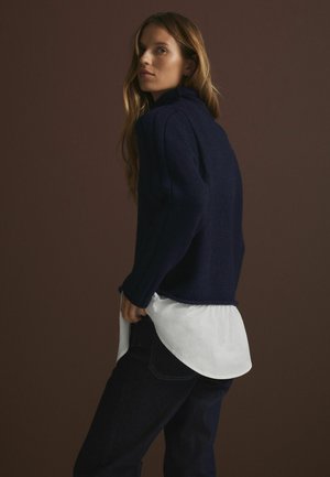 Next Striktrøje - blue navy