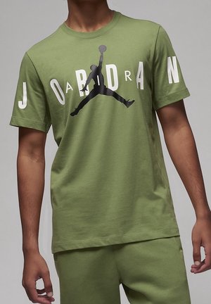 Print T-shirt - olive