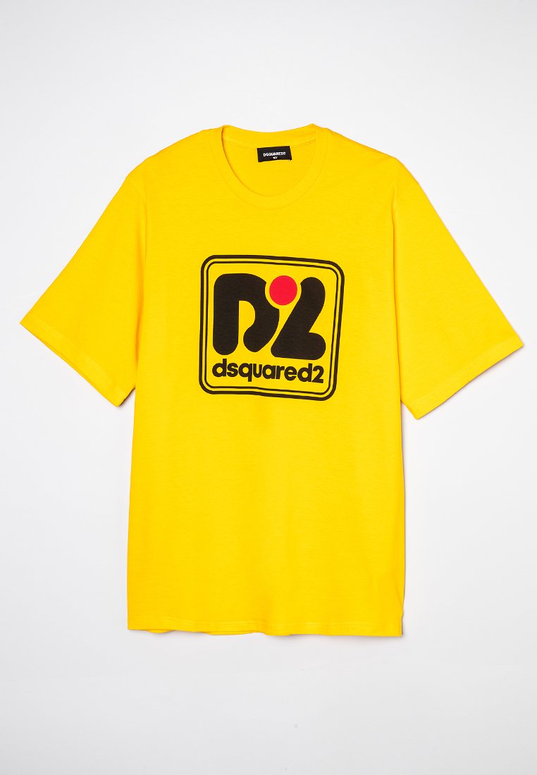 Dsquared2 T-shirt print geel