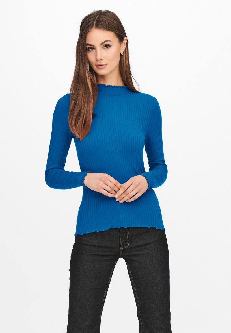 JDY JDYFRANSISKA LIFE NOOS - Longsleeve - blau