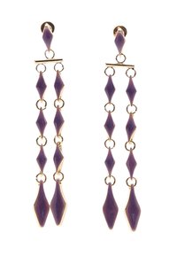 ENAMELLED DANGLE   - Orecchini - lilac