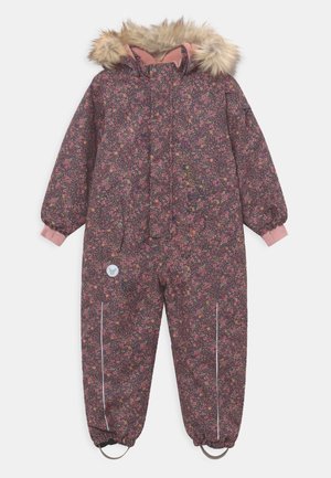 SNOWSUIT MOE TECH UNISEX - Talvihaalari - deep blue flowers