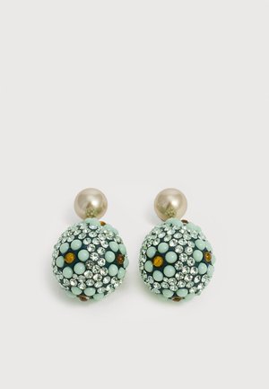 Tory Burch, CURIOSITY DROP EARRINGS - Orecchini - silver-coloured/mint