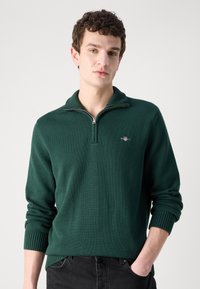 GANT CASUAL HALF  - Pulover - tartan green