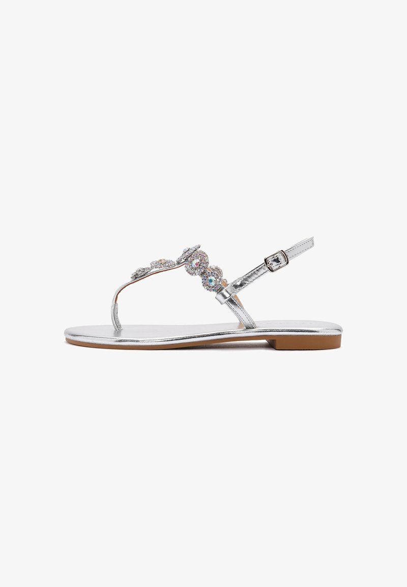 Derimod T-bar sandals - silver